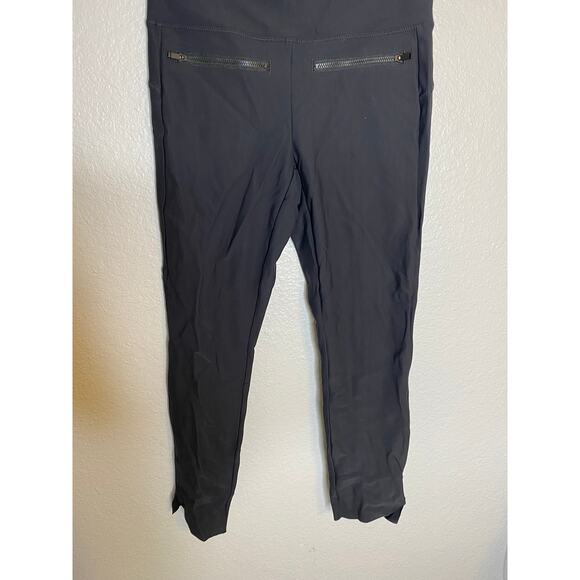 Athleta Black Front-Zip Stellar Crop Pants S - Picture 6 of 12